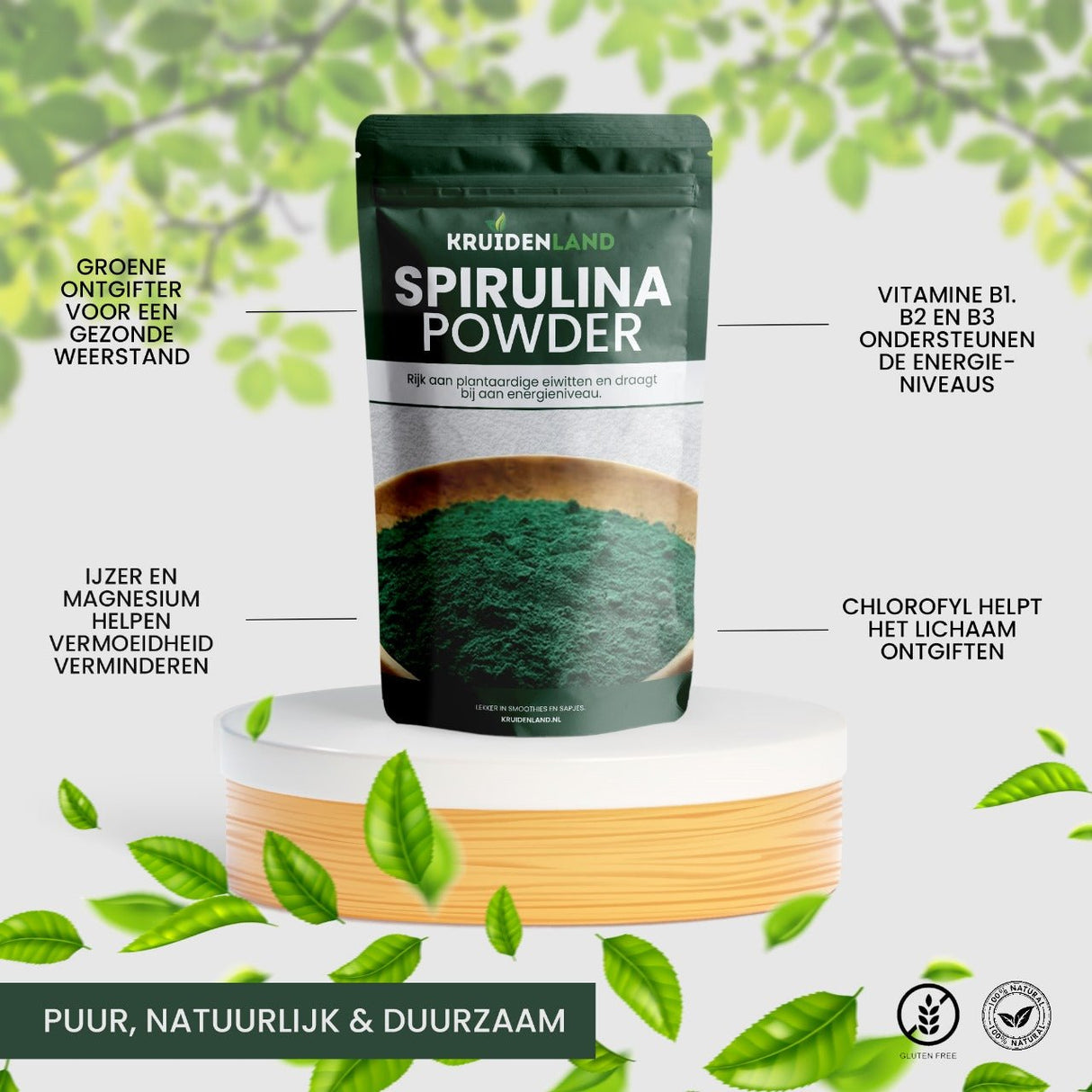 Spirulina Poeder - Kruidenland