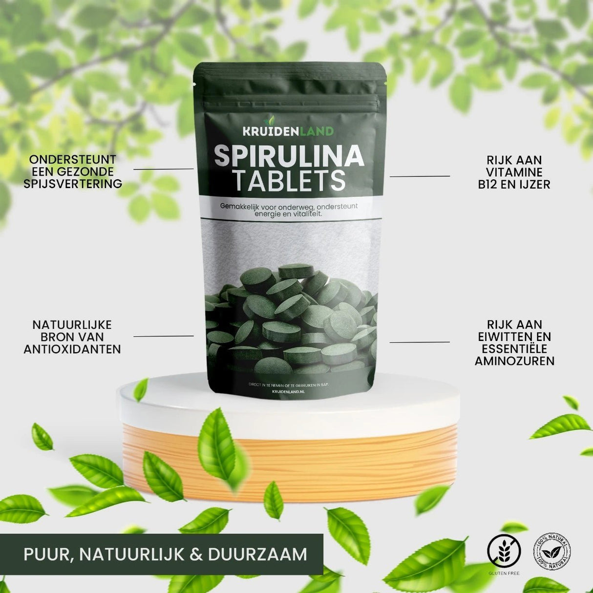 Spirulina Tabletten - Kruidenland